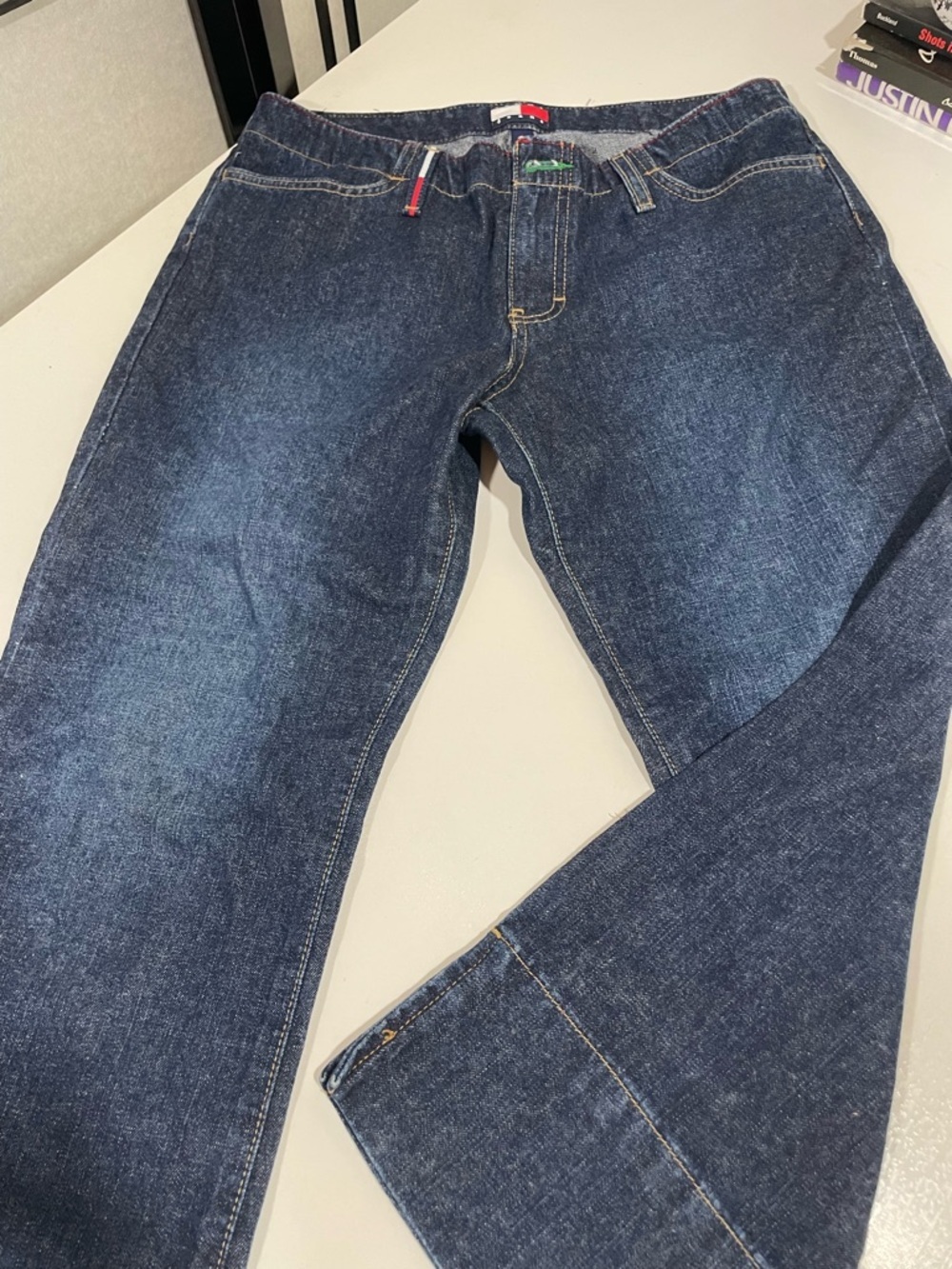 Vintage Tommy Jeans Dark Blue Denim Capris - Women